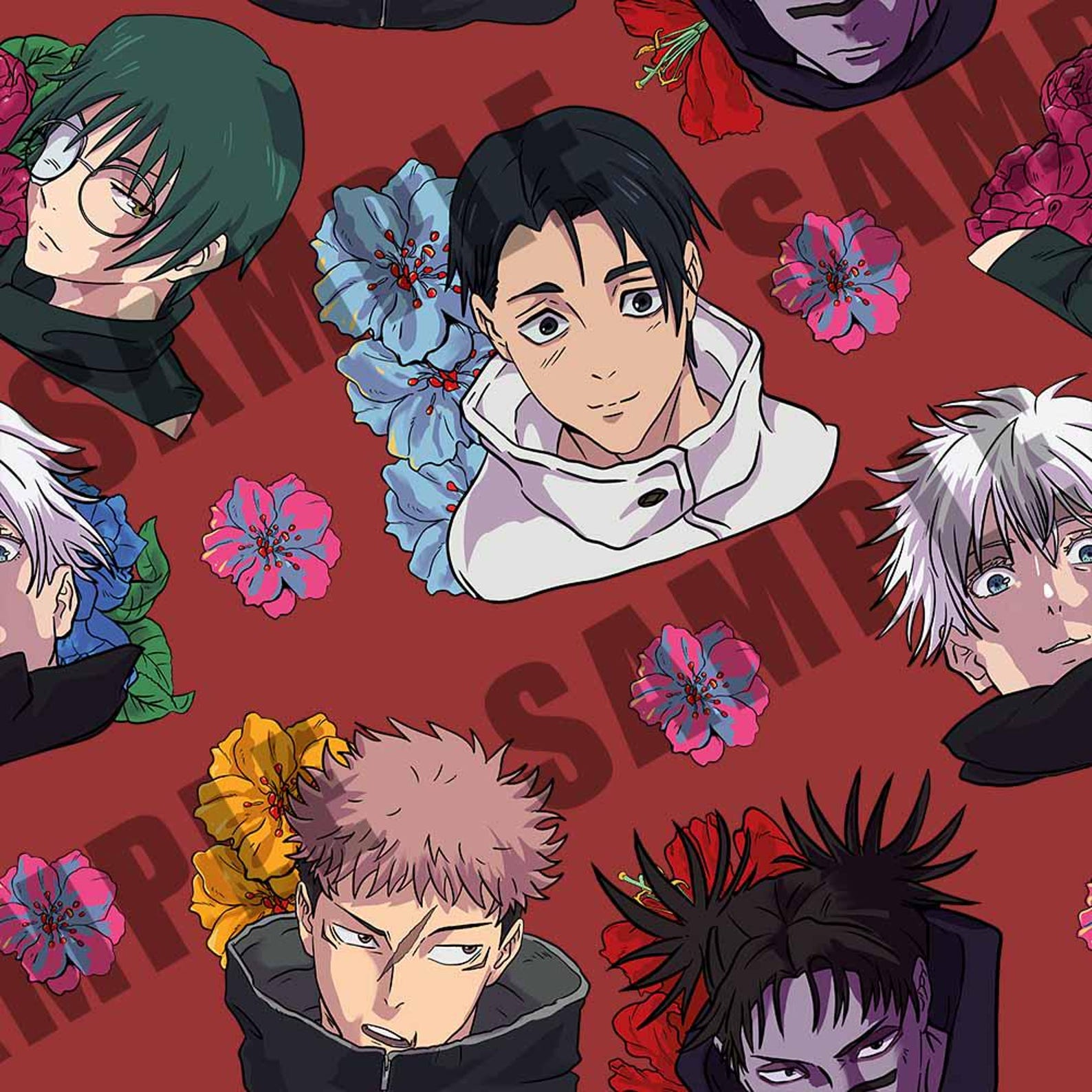 Jujutsu Kaisen Flowers Patterns Images Season 3 Clipart Png and ...