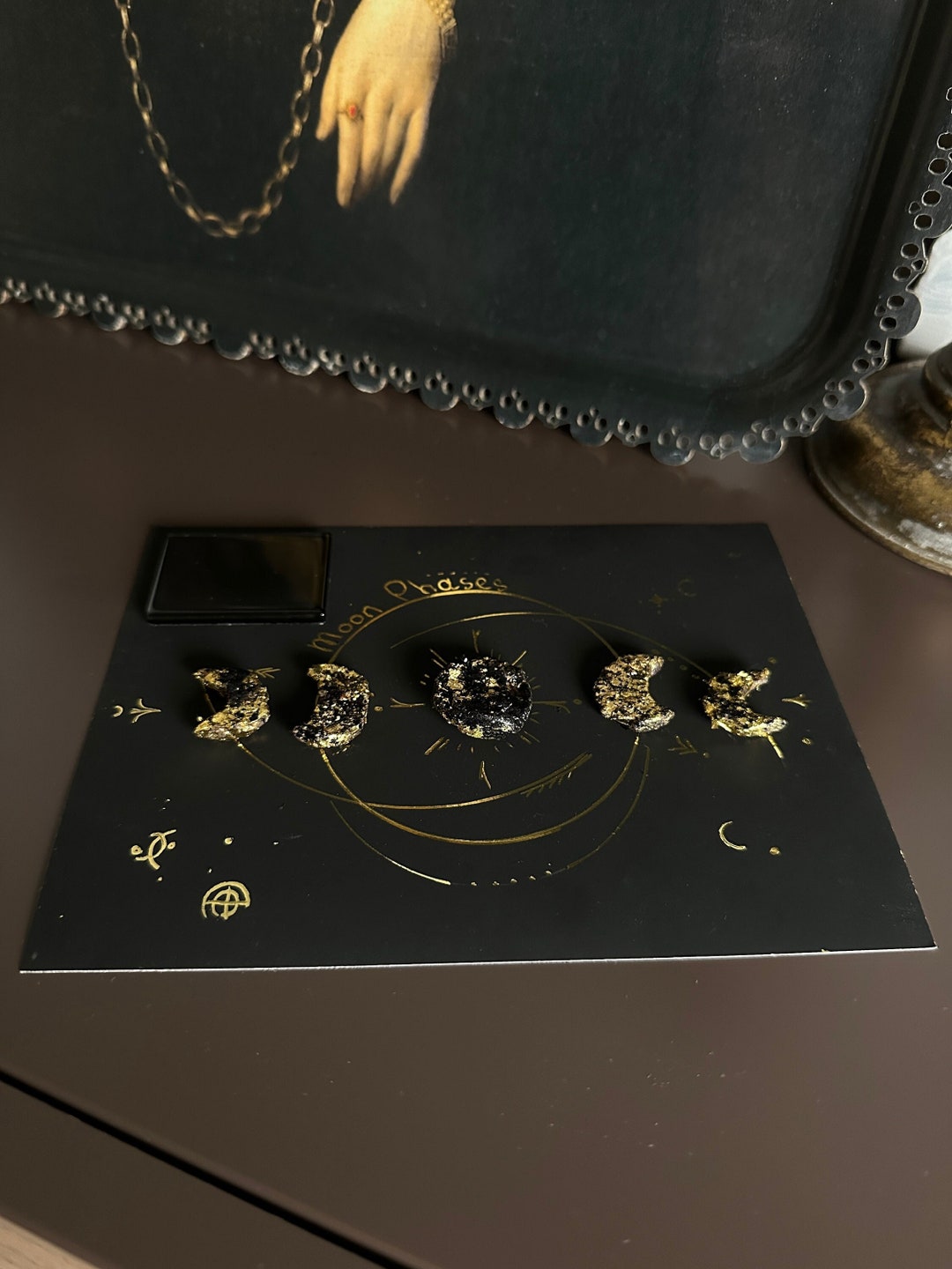 Beeswax Moon Phase Candles, Mystical Home Decor, Lunar Ritual Gift ...