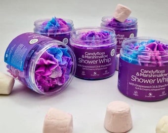 Candyfloss & Marshmallow Shower Whip Whipped Soap Body Wash Shaving Cream Vegan Handmade
