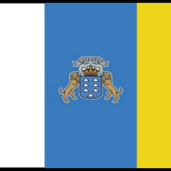Canary Islands Spain Spanish Polyester Flags Bunting Table Flags Various Sizes Scrunchie