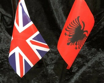 Euro 2024 Giant 150cmX90cm Albania Albanian Flag Flamuri I - Foto 4