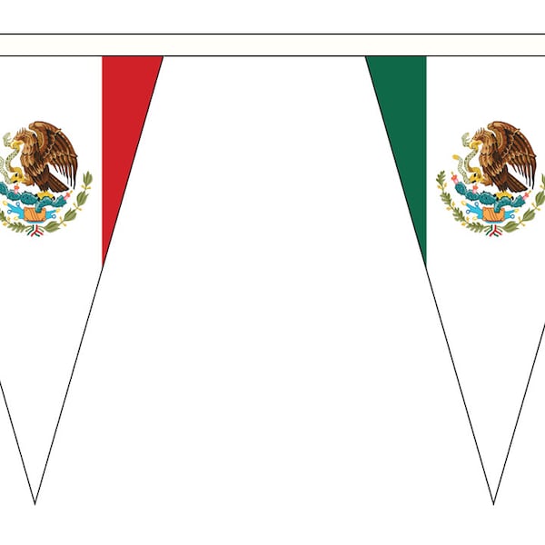 Mexico Mexican Polyester Country National Bunting Flags Table Flags Various Sizes