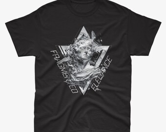 100% Cotton Fragmented Elegance Graphic Tee