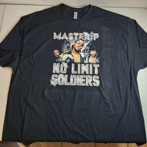 Master P No Limit Soldiers Vintage Tee Shirt, 100% Cotton Black