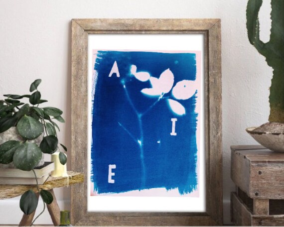 Aie | Aïe A4, Impression Cyanotype