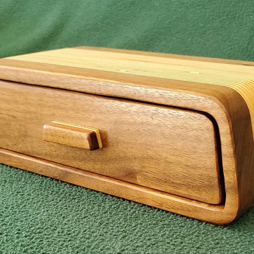 Walnut and Baltic Birch Single Drawer Bandsaw Box hotsell