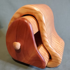 Fir Bandsaw Box With Aromatic Cedar Drawer Waves Etsy