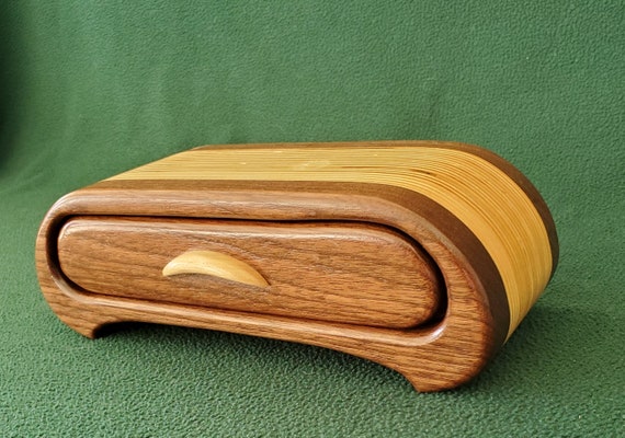 Walnut and Baltic Birch Single Drawer Bandsaw Box - Etsy