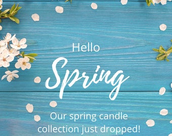 Spring collection Tallow and Beeswax Candles