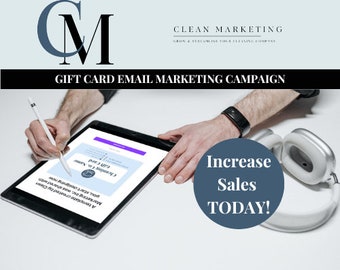 Cleaning Business Email Marketing Gift Card Campaign, Grow Your Cleaning Service, Maximize Your Sales Housekeeping, Cleaner Gift Card Email