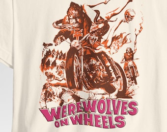 Werewolves on Wheels, Vintage 70s Horror Fan - Unisex Jersey Short Sleeve T-Shirt