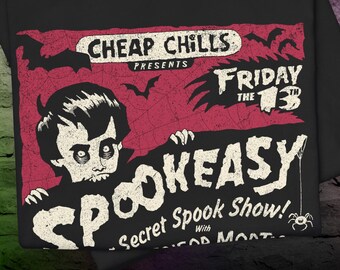 Spook Show Poster, Spookeasy - Unisex Jersey Short Sleeve T-shirt