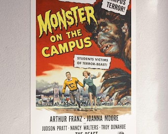 Monster on Campus (Repro) Premium Matte Poster