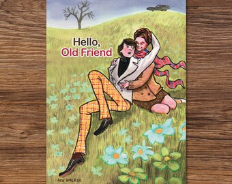 Harold & Maude, Funny Couple Greeting Card (PDF Download)
