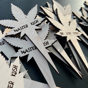 Weed Plant Tag SVG | Laser Cut File for Glowforge (Digital Download)