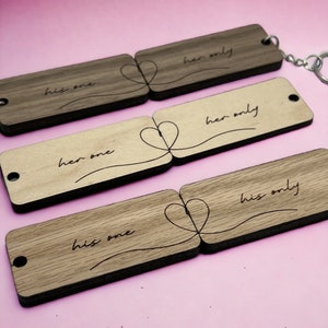 One & Only Schlüsselanhänger Set SVG-Datei, Valentinstag Schlüsselanhänger SVG, LGBT freundlich svg, Valentinstag Geschenk Laser geschnitten Datei, Glowforge Datei