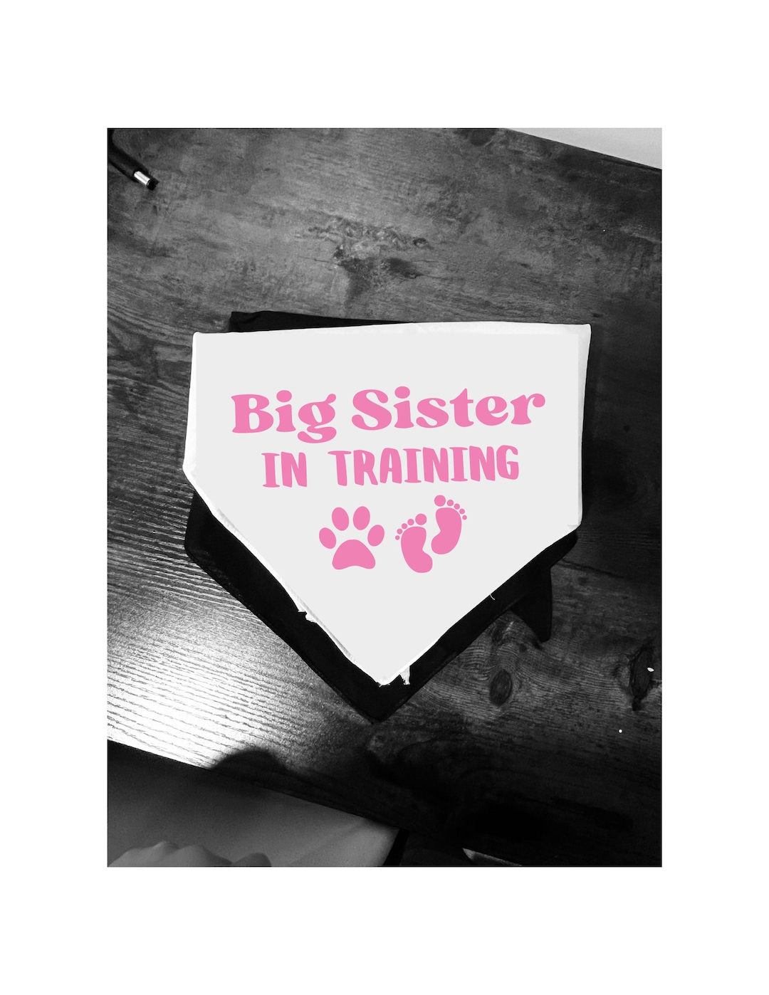 Big Sister in Training SVG, PNG Files. Dog or Cat Baby Announcement