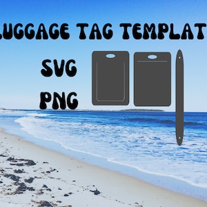 Sjabloon bagagelabel-SVG, PNG- maak je eigen bagagelabels. taslabel van imitatieleer. kofferlabel. reisaccessoires. Cricut-bagagelabels