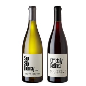 Retirement Wine Label: Celebration Gift, Teacher Retirement (PDF)