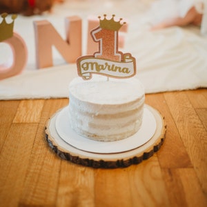 Erster Geburtstag Kuchen Topper, SVG Schnittdatei für Cricut, Geburtstagsparty, Smash Cake, Tortendekoration, Cardstock Topper