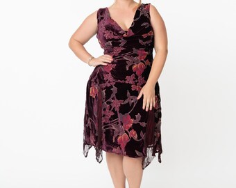 Velvet Dress Plus Size | Etsy
