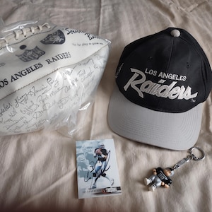 Lot of 4 Los Angeles Raiders Sports Memorabilia