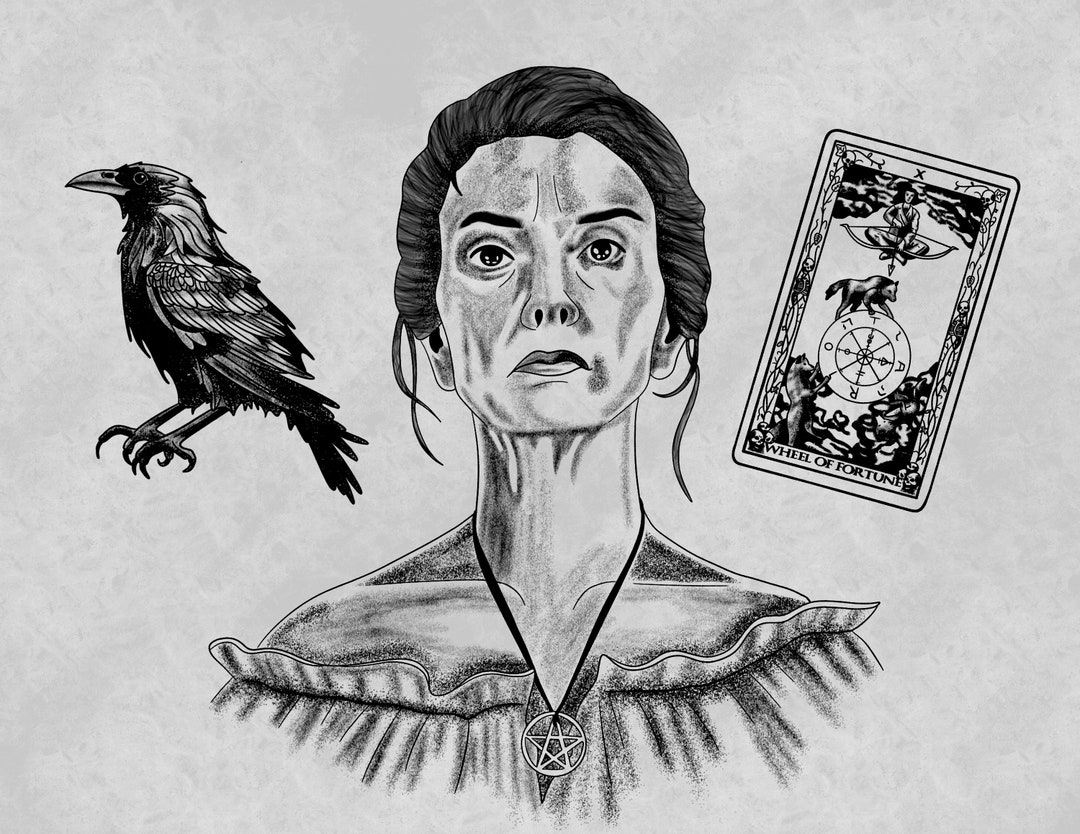 The Quarry Fortune Teller Tarot Reader Print Etsy