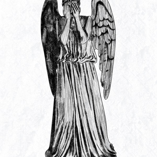 Weeping Angel Doctor Who Print