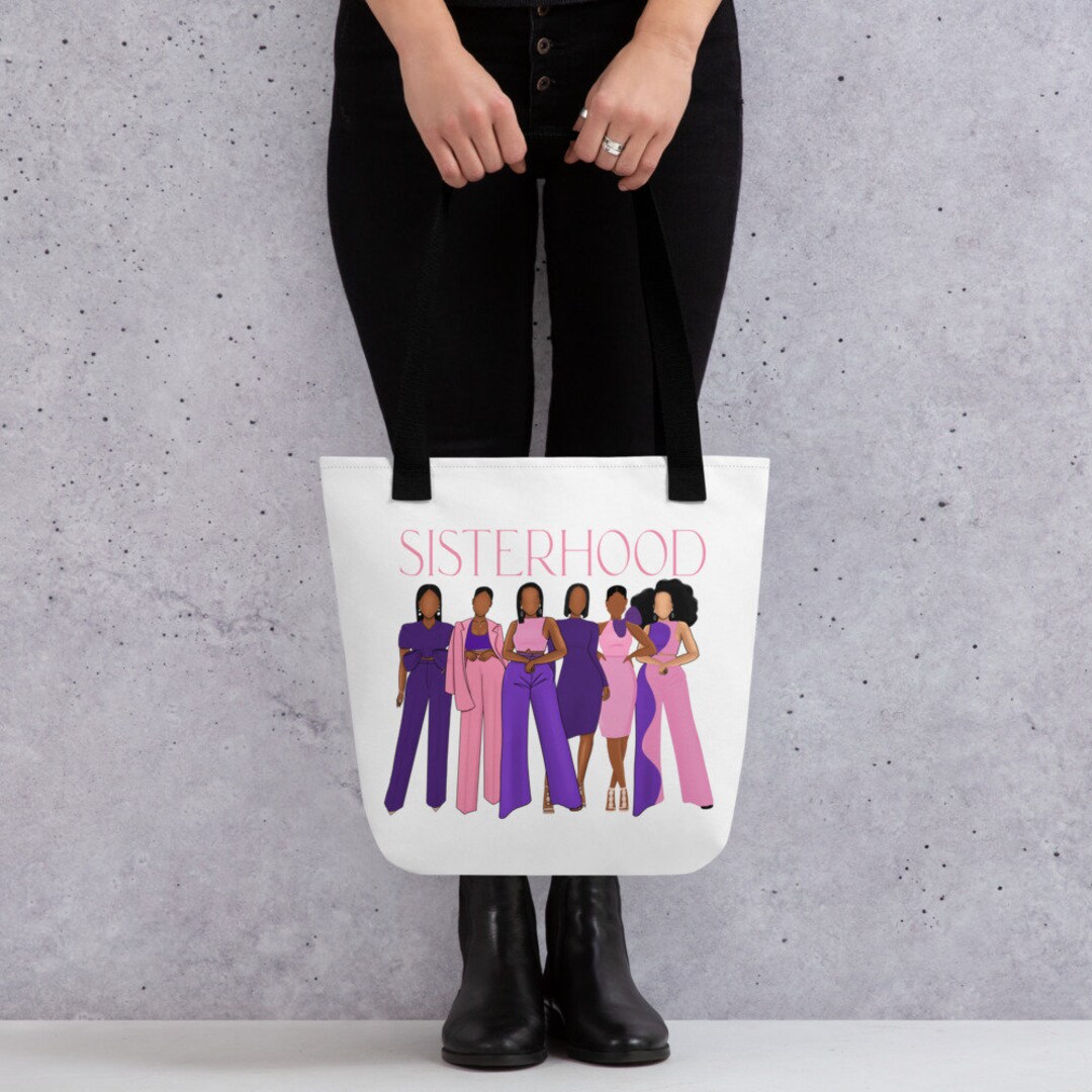 Golden Soror Tote Bag - 50 Years Of Sisterhood & Service Sorority Celebration Bag