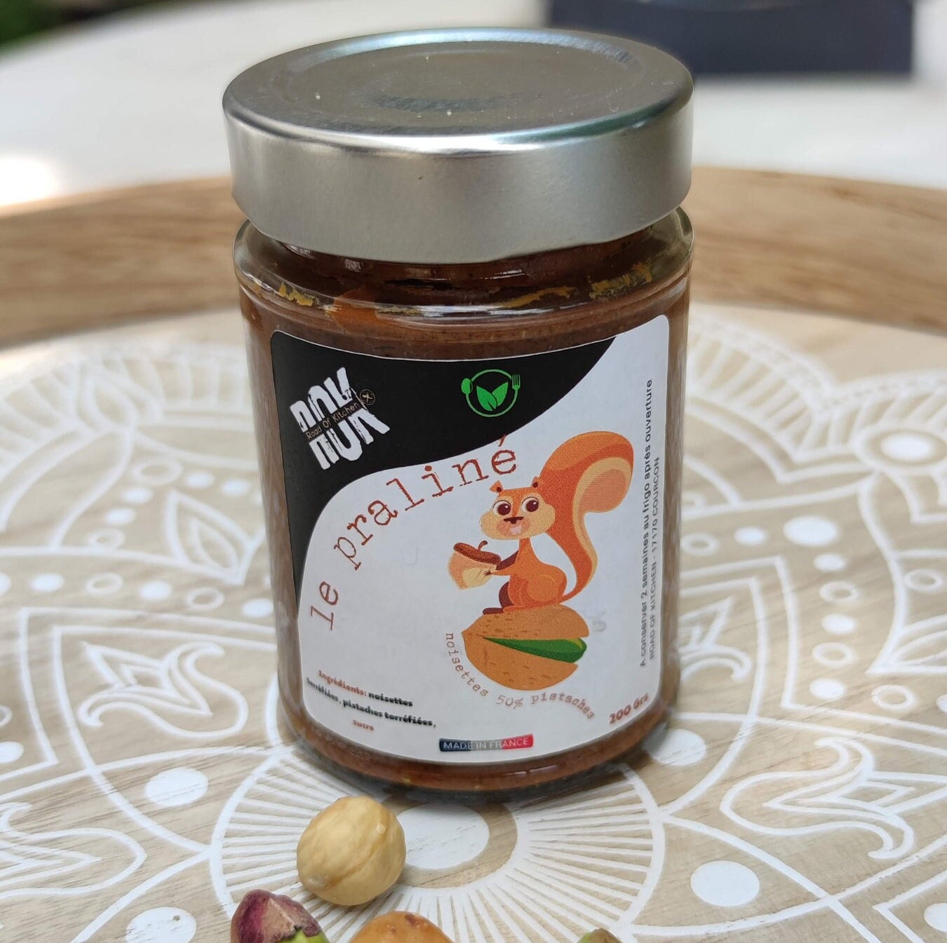 Pot Spread Praline Hazelnuts / Pistachios Artisanal Made in 