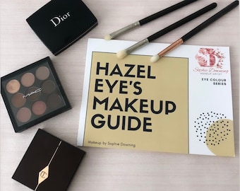 Hazel Eyes, Makeup Guide, Makeup Book, Personalised, Book, Eyeshadow, Makeup Lesson, Teach, Tutor, Eye Makeup, Eye Colour, Makeup Manual