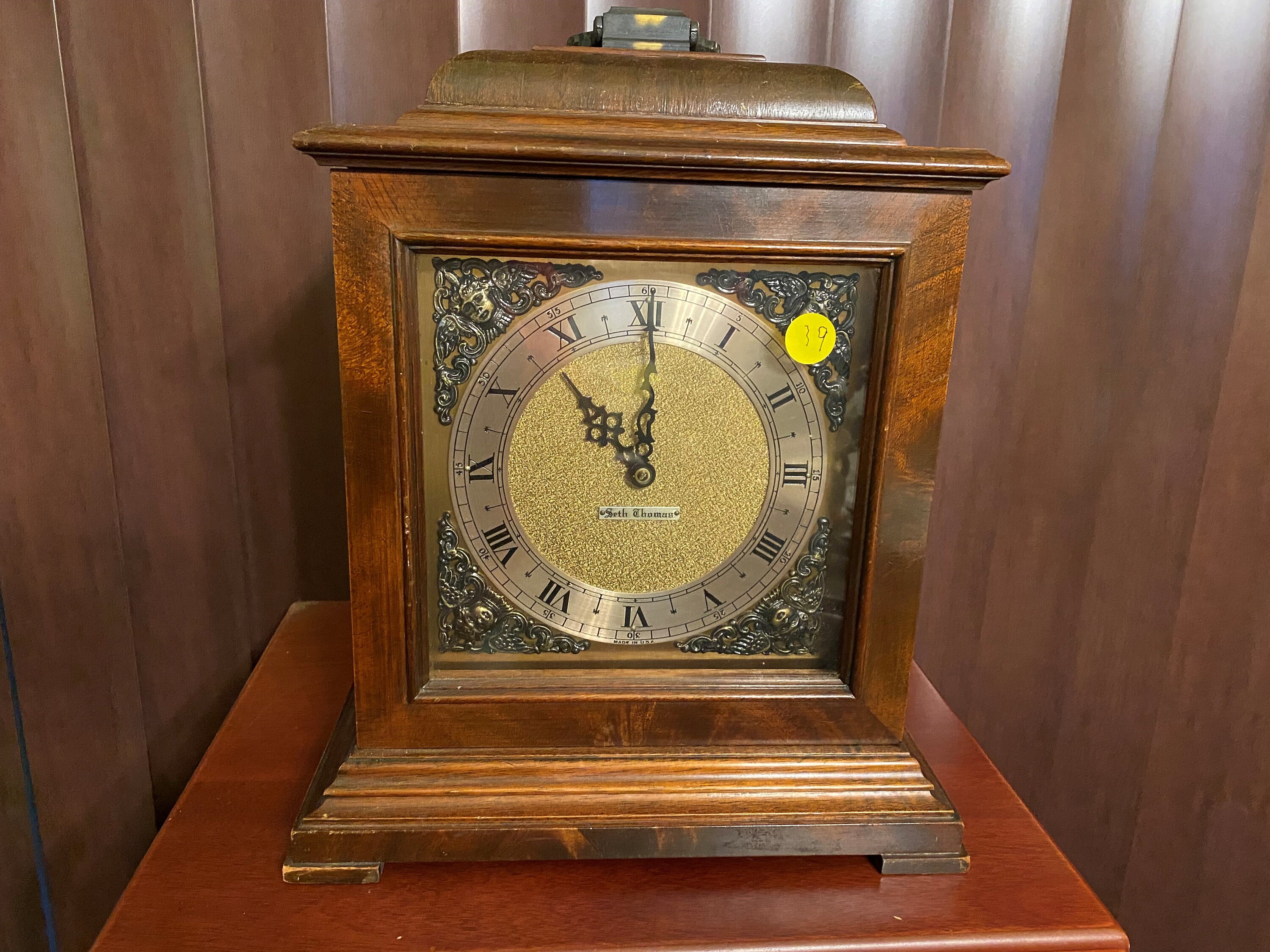 SAINTE-HELENE　置時計 スイス製 Seth Thomas Electric Bracket Clock With Westminster Chime Circa