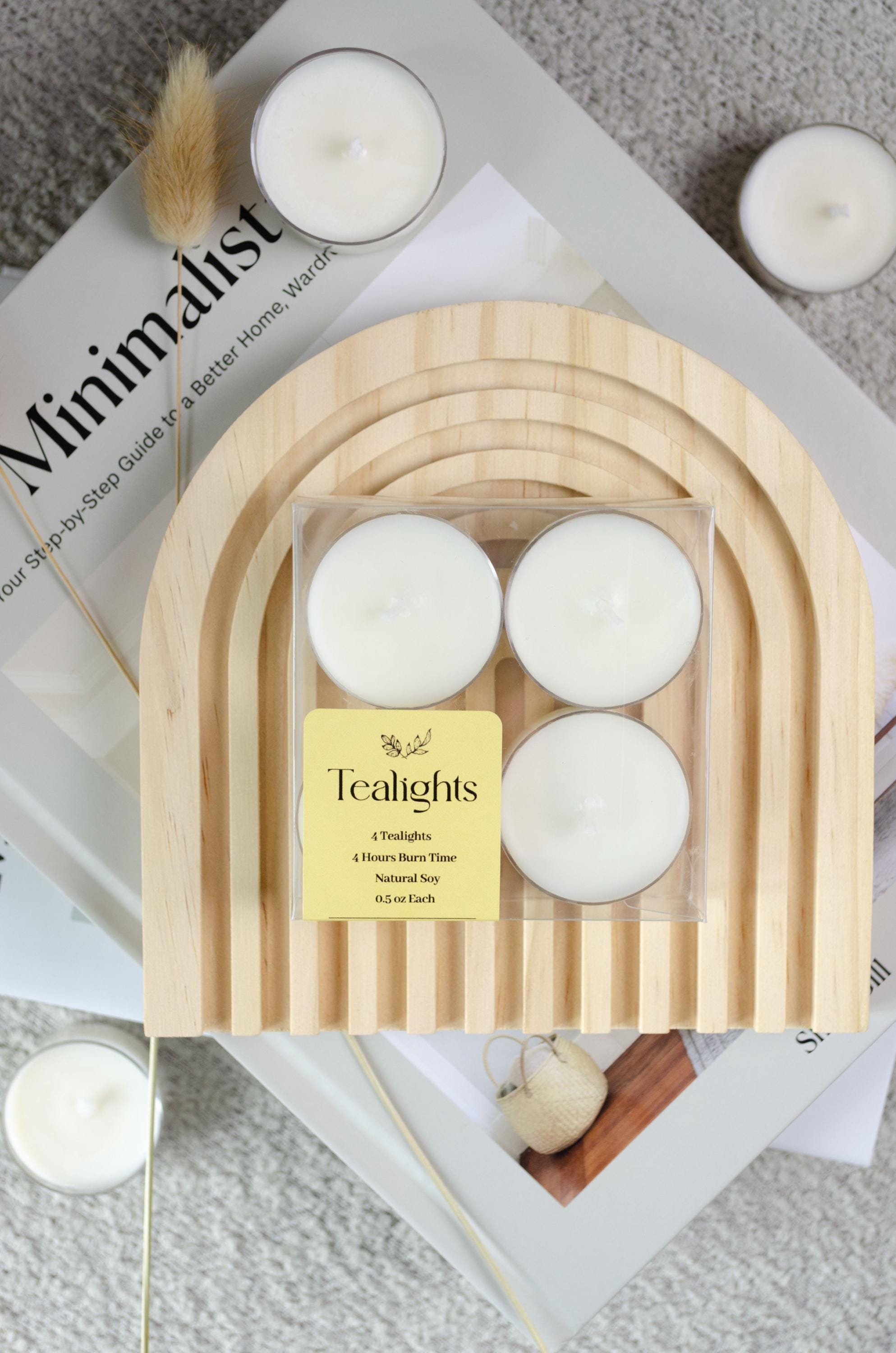 Custom Scented Tealight Candle Box – 4 Assorted Tealights, Choose Your ...