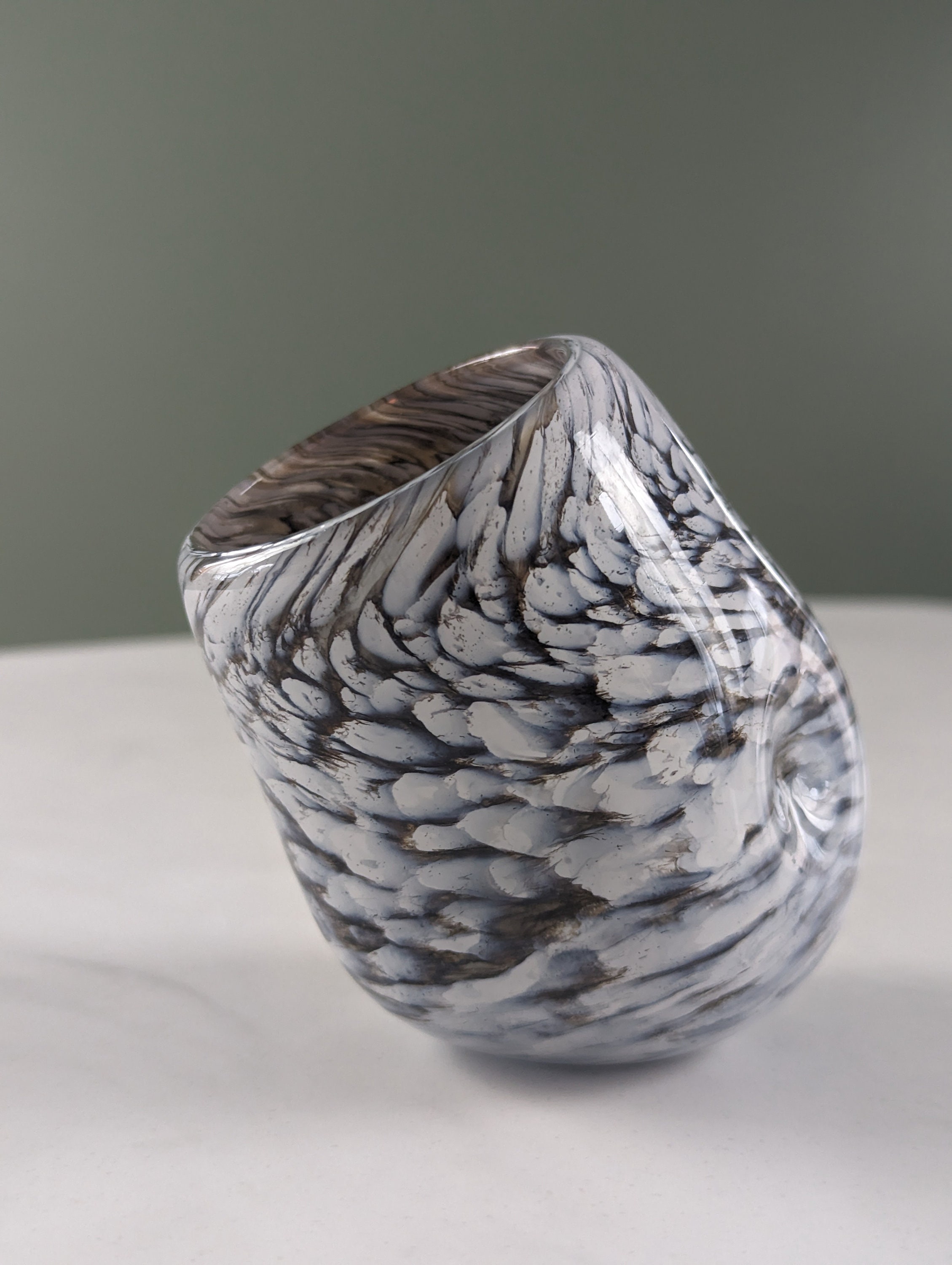 Marble Rocks Glass - Handblown Natural Mineral Glassware - Etsy