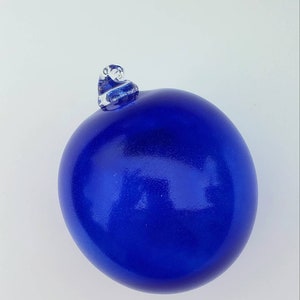 Blue Christmas - Handblown Glass Ornament