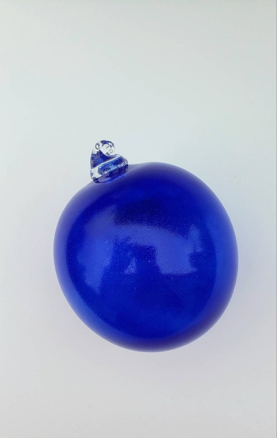 Blue Christmas - Handblown Glass Ornament
