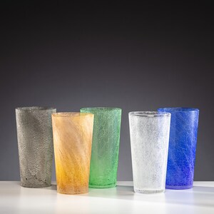 Storm Handblown Glass Highball Pint Drinkware image 2