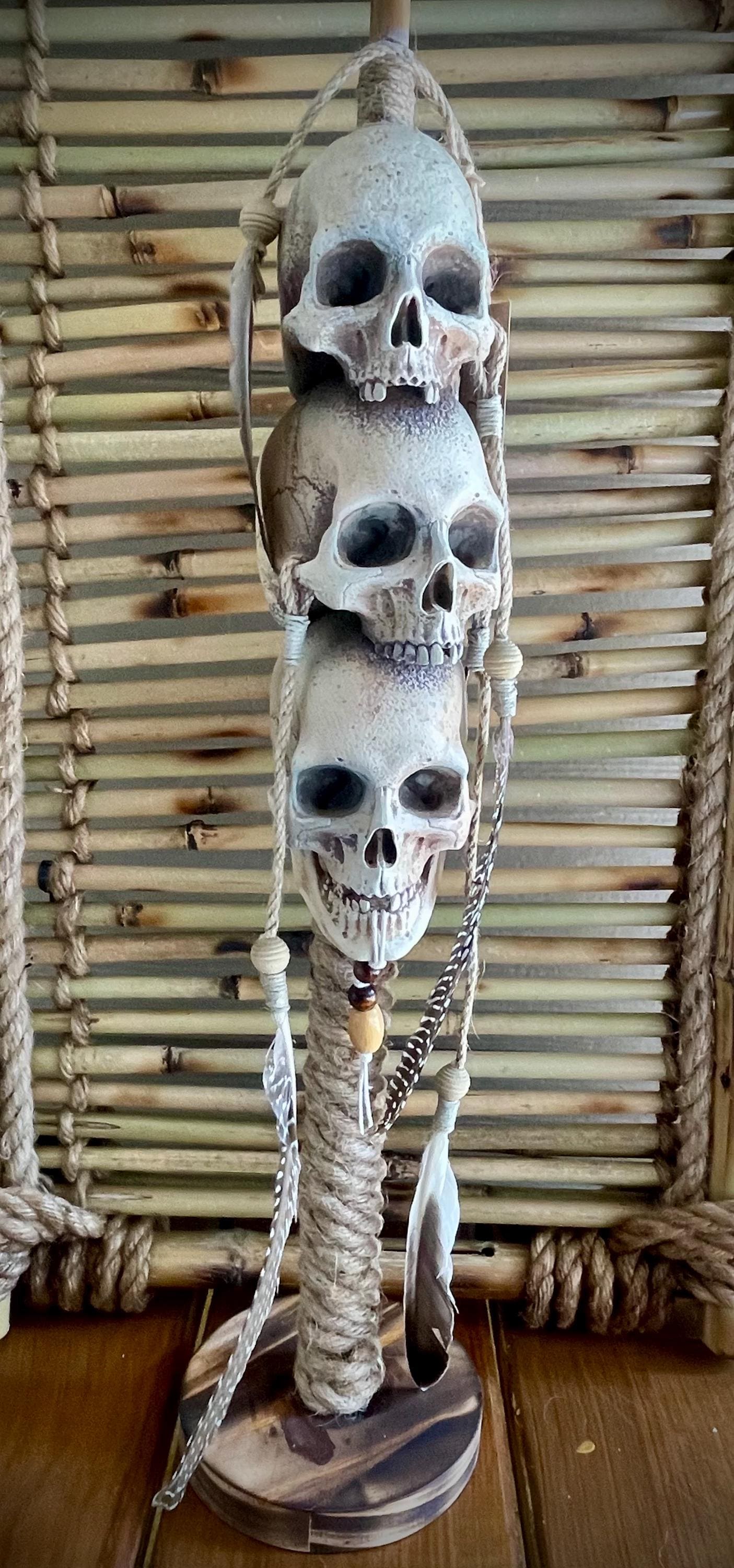 Headhunter Trophy Replica – 1/2 Scale Stacked Skulls Display