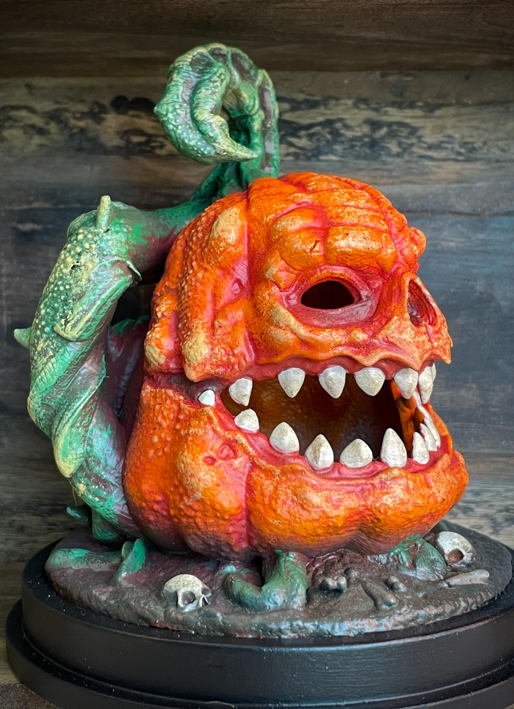 Thornbelly – Hand-painted Pumpkin Monster Collectible - Etsy Israel