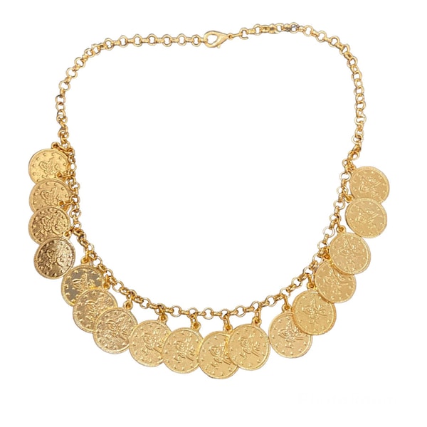 Turkish Gold-plated Coin Necklace