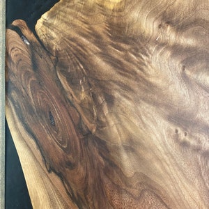 Jet Black Diamond Walnut Wood Charcuterie Board