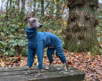 Water Repellent Sighthound Softshell Four Leg Rain Suit for Italian Greyhounds/Small Breed