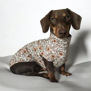 Lana Floral Dachshund/Small Breed Jersey Tankie