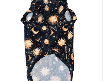 Celestial Print Jersey Tankie Sausage Dog Dachshund