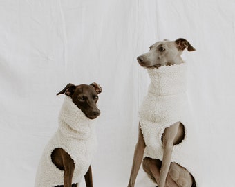 Sleeveless Sherpa Whippet Greyhound Lurcher Sighthound Coat