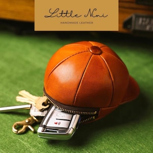 Borsa in pelle stile berretto, portamonete in pelle, portafoglio in pelle, borsa in pelle da donna, borsa dallo stile unico, porta carte, regalo di Natale