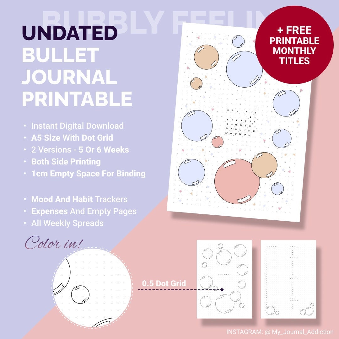 Free Digital Bullet Journal - World of Printables
