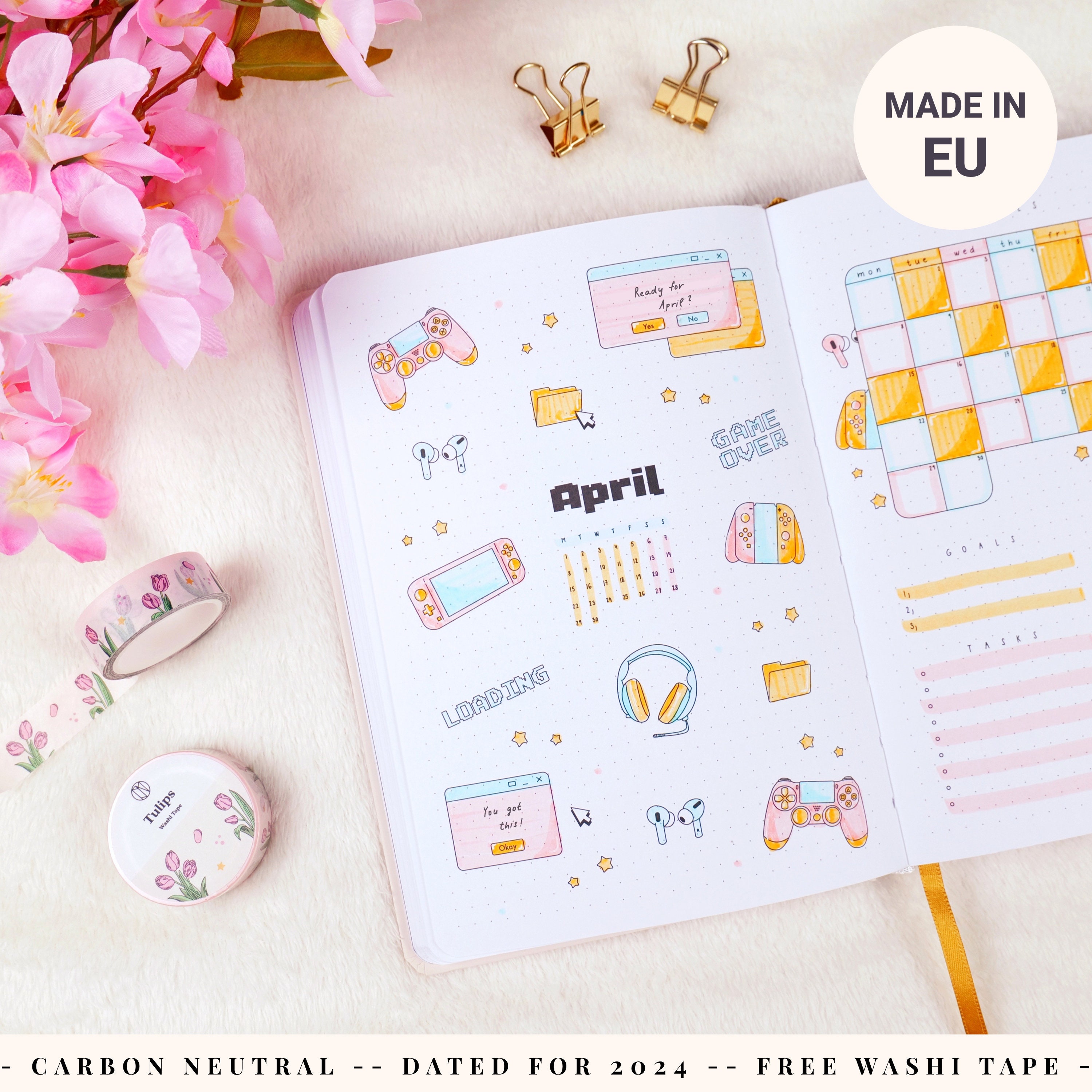 2023 Bullet Journal Pre-made Internal Design -  France