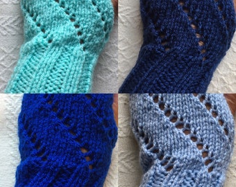 Lacy Handknitted Handwarmers