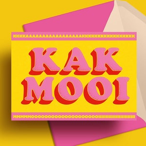 de voeux | avec enveloppe - Intérieur vierge | KAK MOOI